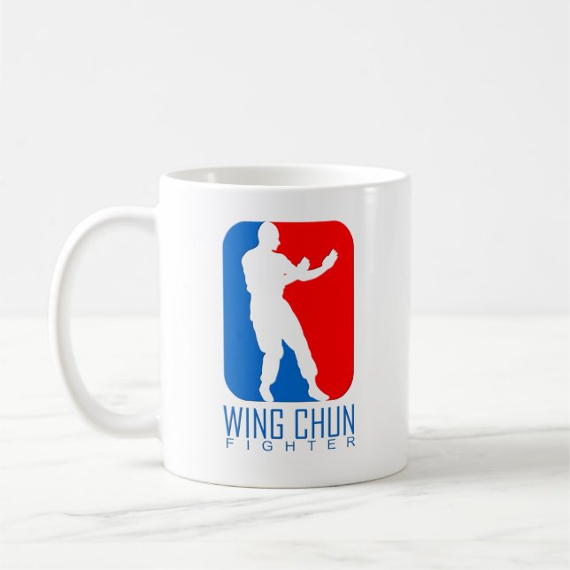 Mug Combattant de Chun d'aile - lignée d'homme d'IP (Gauche)