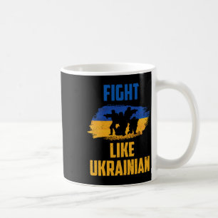 Mug Combattre comme des guerriers de soutien ukrainien