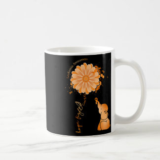 Mug Combattre la leucémie éléphant tournesol de sensib