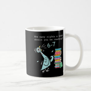 Mug Combien de nuits par semaine devriez-vous lire 6–7