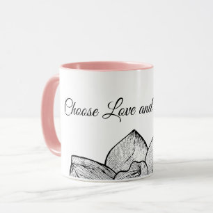 Mug Combiné "Choisissez l'amour et la gentillesse" de 