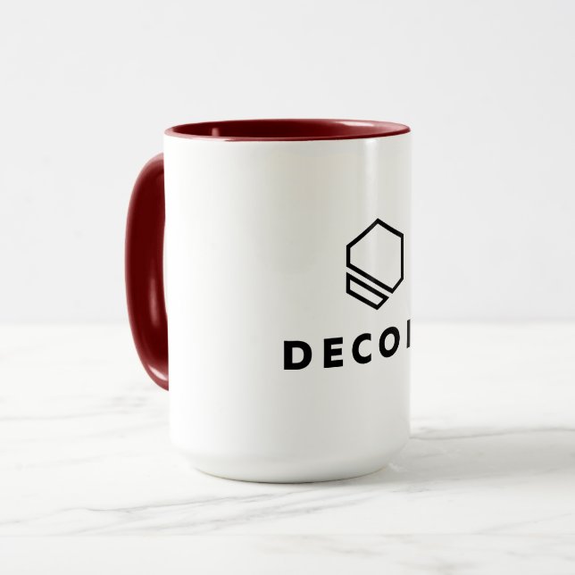 Mug combo - 15 oz, rouge (Devant gauche)