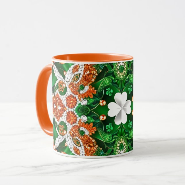 Mug combo aux couleurs irlandaises (Devant gauche)