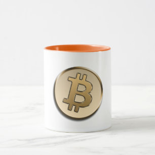 Mug Combo Bitcoin Doré