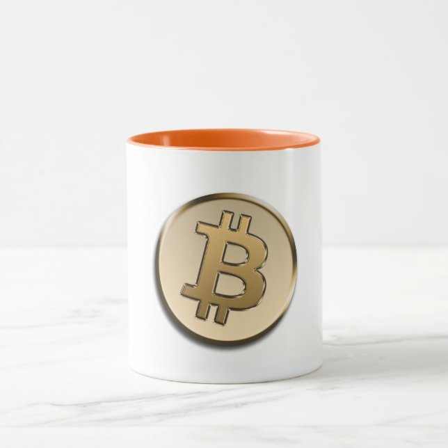 Mug Combo Bitcoin Doré (Centre)