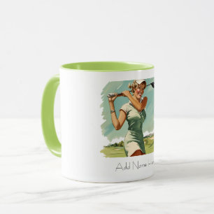 Mug Combo de Golfer Vintage personnalisé