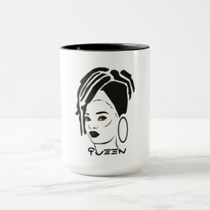 Mug Combo de la reine africaine cool