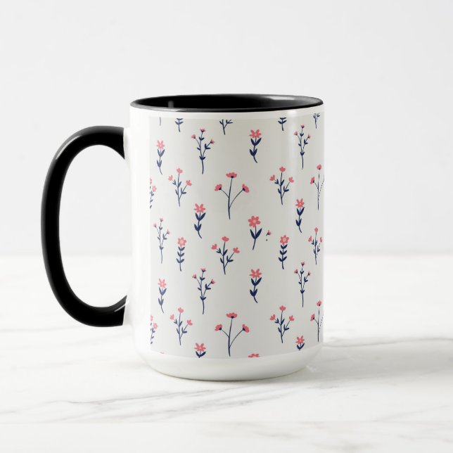 Mug Combo floral de printemps Motif de fleurs (Gauche)