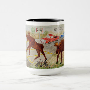 Mug combo Humour d'orignal, 15 oz
