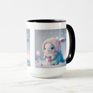 Mug combo lapin d'hiver, 15 oz
