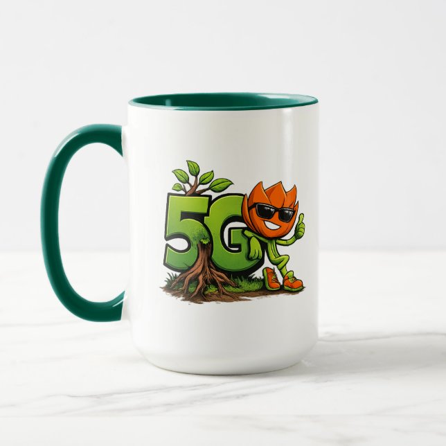 Mug Combo Masque de la Tech Verte (Gauche)