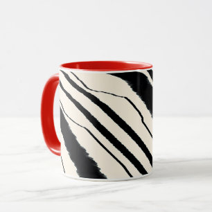 Mug Combo Poster de animal noir rouge