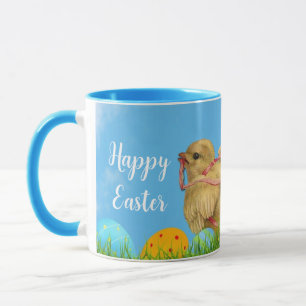 Mug Combo Poule de Pâques Bleu Vintage