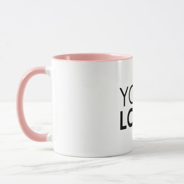 Mug combo - rose (Gauche)
