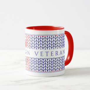 Mug Combo Rouge "VÉTÉRANS AMÉRICAINS"
