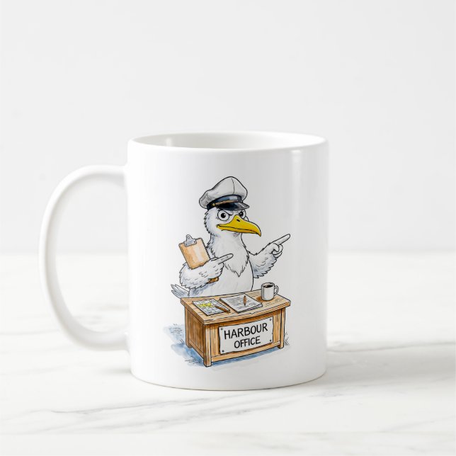 Mug Comic Bird Harbour Officer (Gauche)