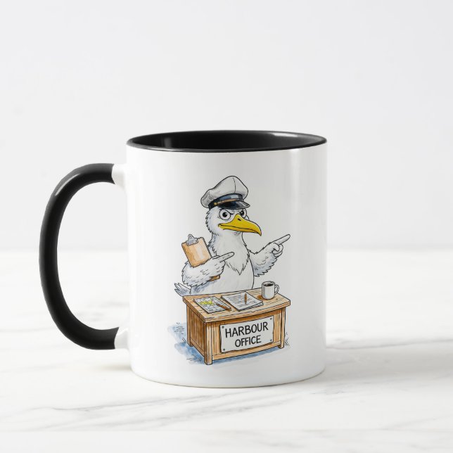 Mug Comic Bird Harbour Officer (Gauche)
