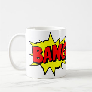 Mug Comic Pop Art Jaune Red BANG Novelty Funny