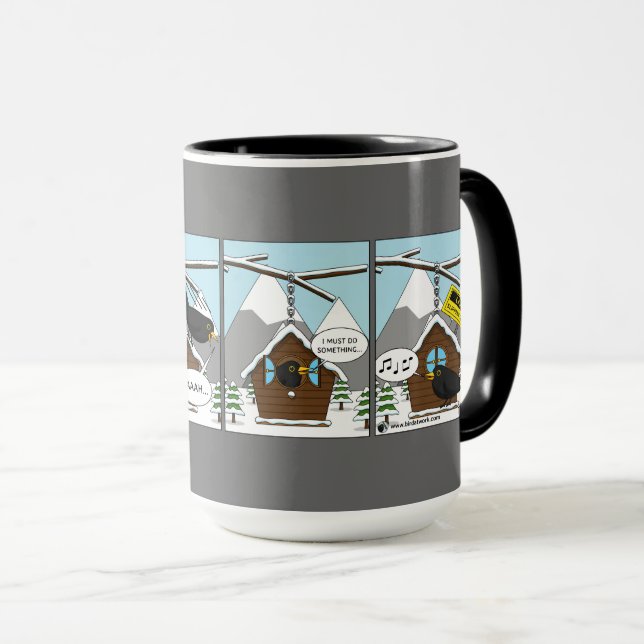 Mug Comique de sécurité d'abord (Devant droit)