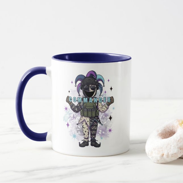 Mug Commandant ami du bouffon du vide (Avec donut)