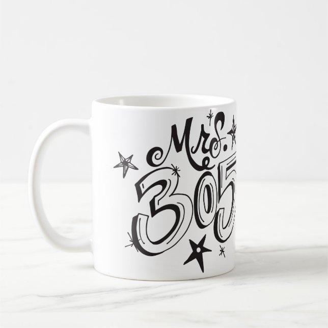 Mug Commande à façon - "Mme 305" (Gauche)