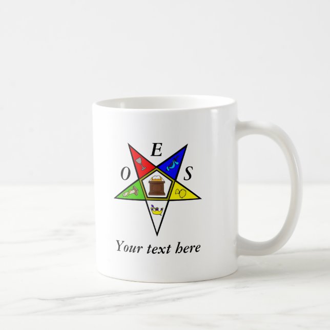 Mug Commande de maçonnerie OES Eastern Star Sister (Droite)