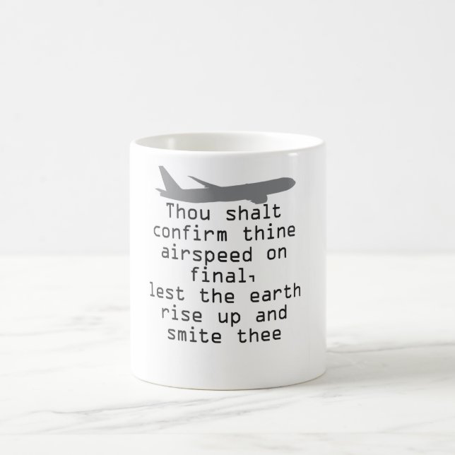 Mug Commandement d'humour d'aviation (Centre)