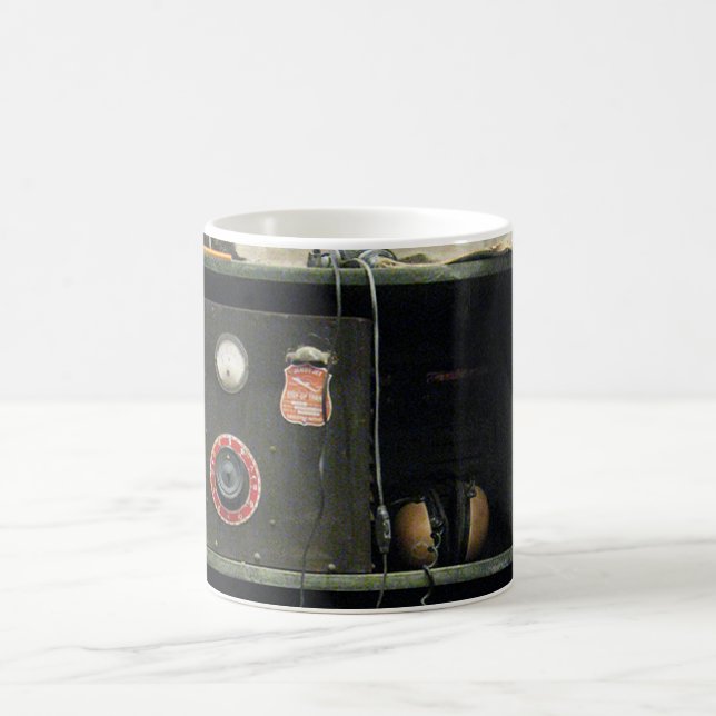 Mug Commandes militaires Équipement radio Vintage (Centre)