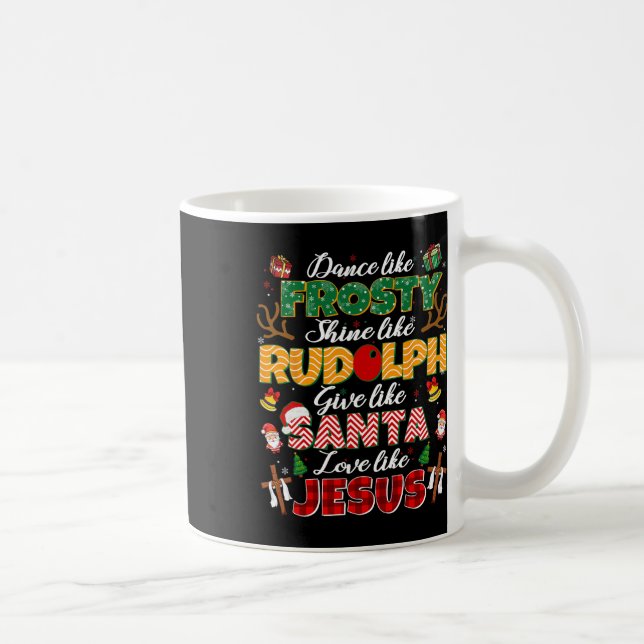 Mug Comme Jésus Père Noël Noël chrétien Xma religieuse (Droite)