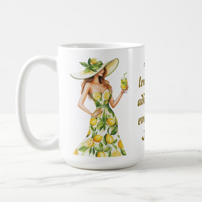 Mug Comme les citrons, j'ajoute du zeste à tout ce que (Gauche)