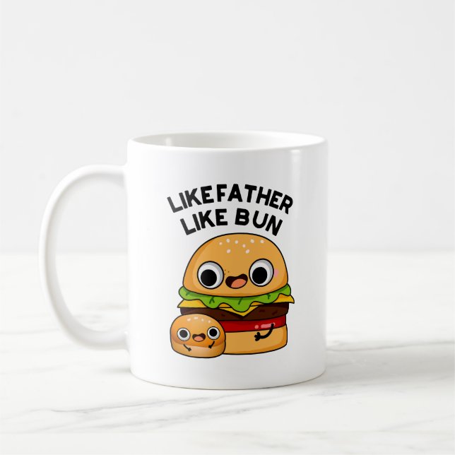 Mug Comme Père Comme Bun Funny Food Pun (Gauche)