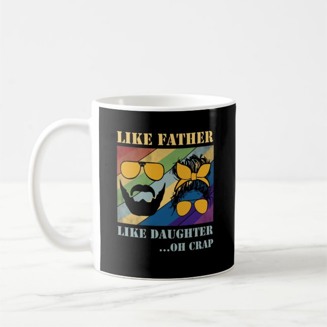 Mug Comme Père Comme Fille Oh Fête des pères (Gauche)