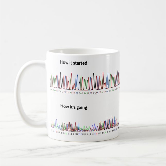 Mug Comment ça a commencé et comment ça se passe dans  (Gauche)
