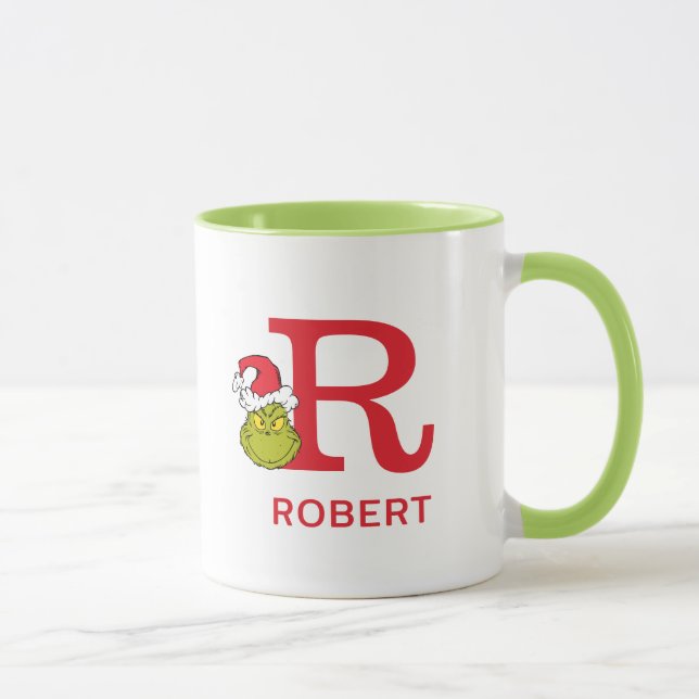 Mug Comment Grinch Stol Christmas | Nom et monogramme  (Droite)