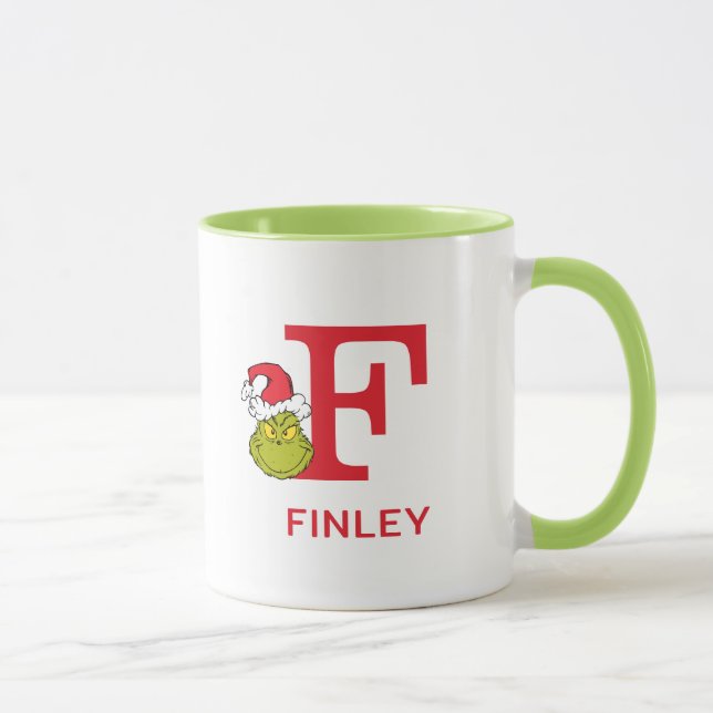 Mug Comment Grinch Stol Christmas | Nom et monogramme  (Droite)