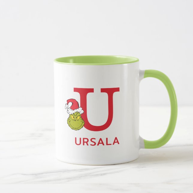 Mug Comment Grinch Stol Christmas | Nom et monogramme  (Droite)