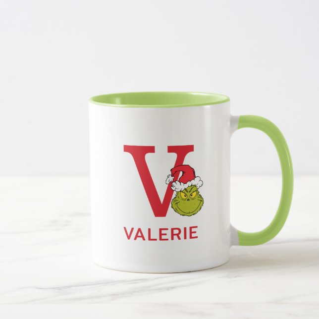 Mug Comment Grinch Stol Christmas | Nom et monogramme  (Droite)