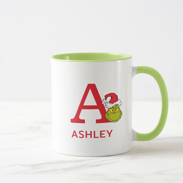 Mug Comment Grinch Stol Christmas | Nom et monogramme  (Droite)