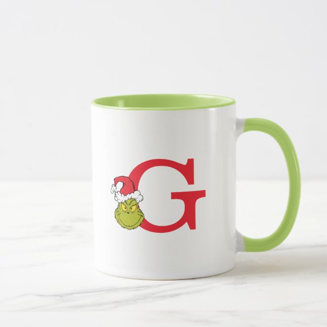 Mug Comment le Grinch a volé Noël | Monogram G (Droite)