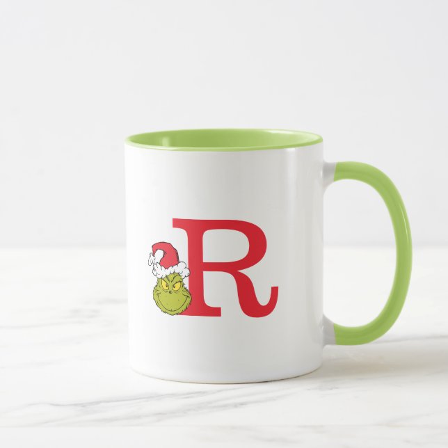 Mug Comment le Grinch a volé Noël | Monogram R (Droite)