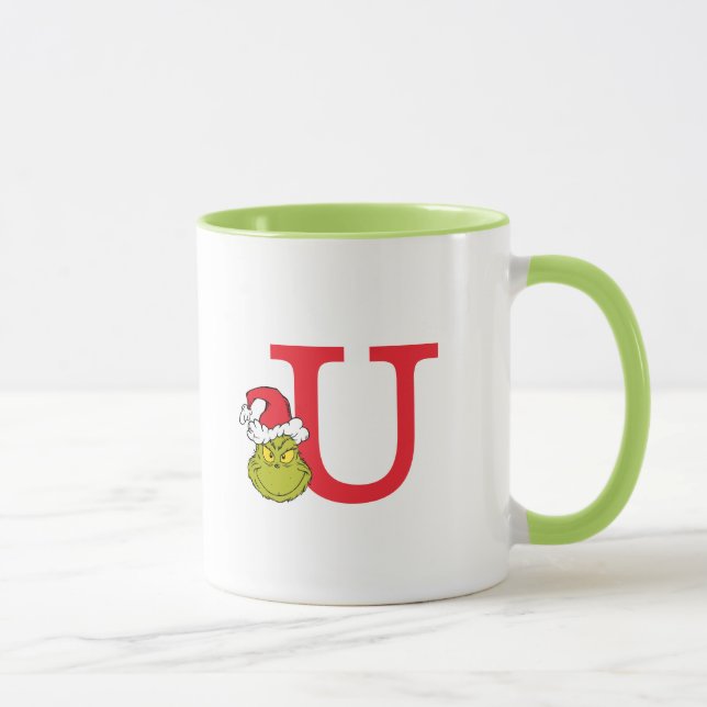 Mug Comment le Grinch a volé Noël | Monogram U (Droite)
