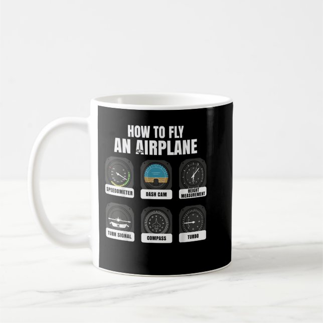 Mug Comment piloter un avion Aviation Commercial Airli (Gauche)