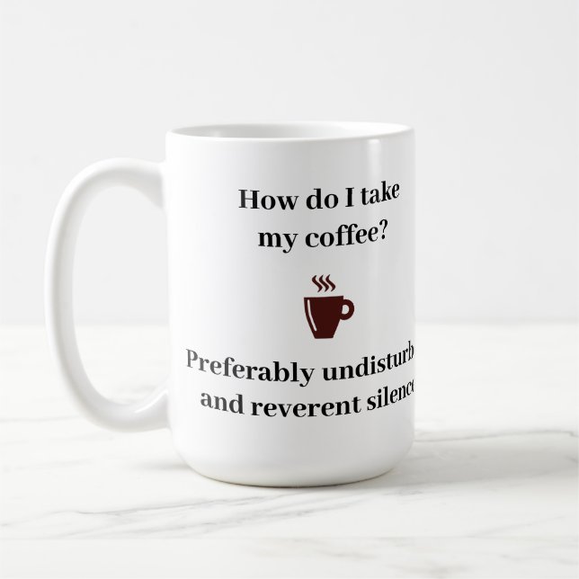 Mug Comment prendre mon café ? (Gauche)