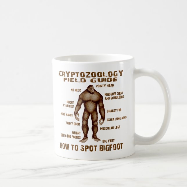 Mug COMMENT REPÉRER BIGFOOT - guide de champ de (Droite)