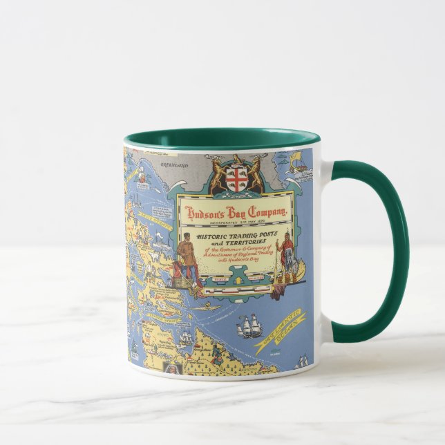 Mug Compagnie de la Baie d'Hudson - Carte du Canada (Droite)