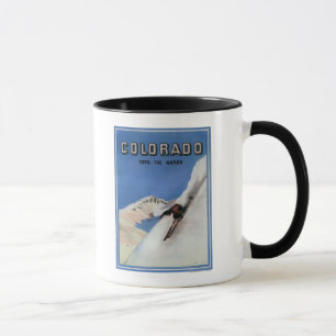 Mug Complète la nation - affiche promotionnelle de ski