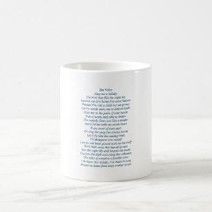 Mug complete with original poetry
