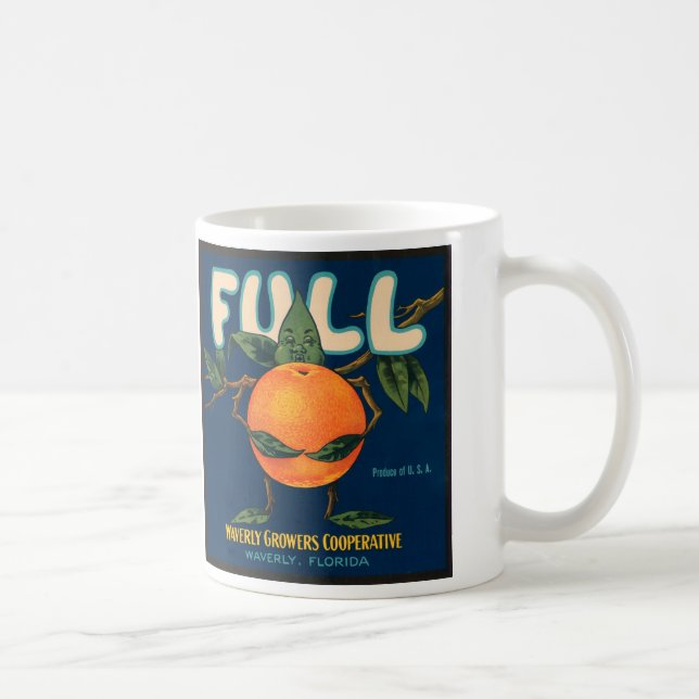 Mug Complètement - étiquette orange de caisse (Droite)