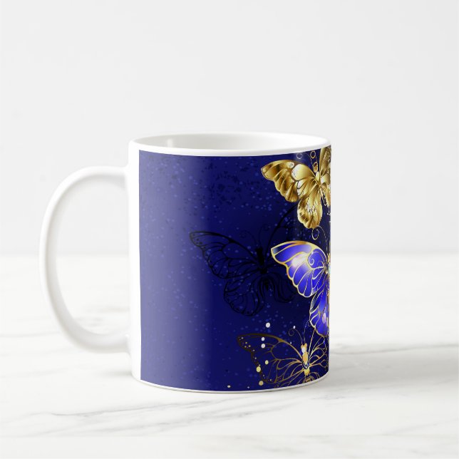 Mug Composition avec papillons Sapphire (Gauche)