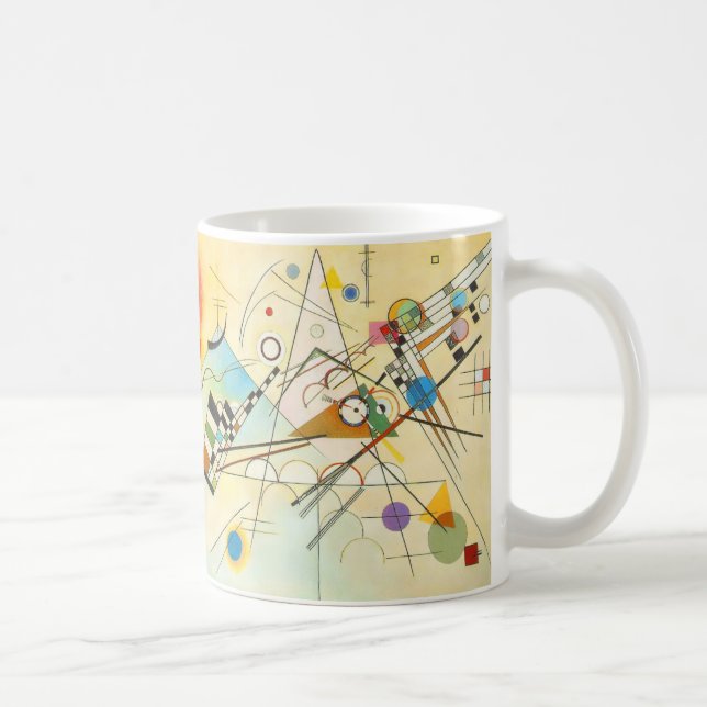 Mug Composition de Kandinsky 8 Musique d'art géométriq (Droite)